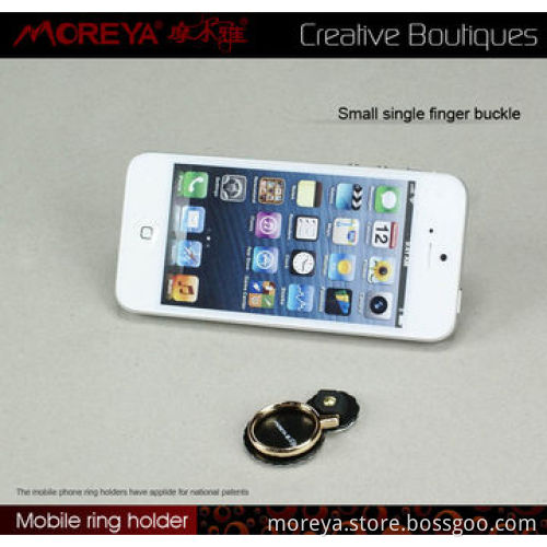 Mobile phone ring holder and stand, small single ring, zink alloy material, 360-degree rotationNew